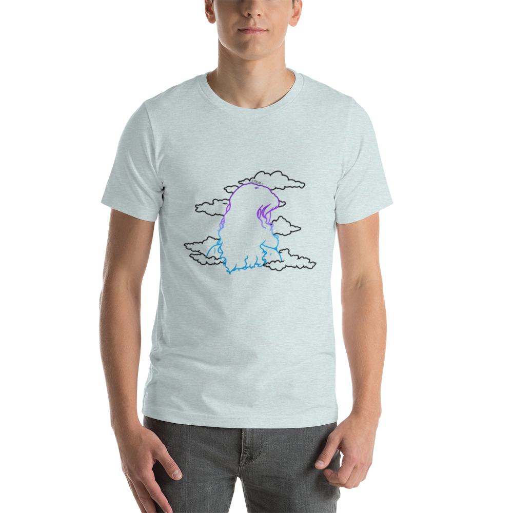 Short-Sleeve Unisex T-Shirt In The Clouds (Black)