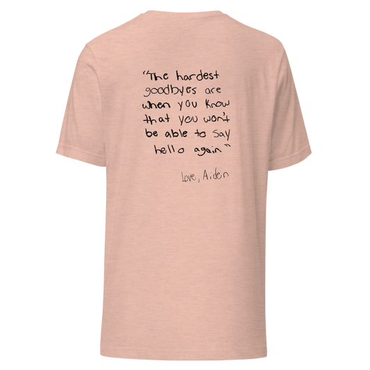 Short Sleeve Unisex T-Shirt Aiden Quote