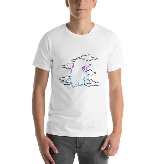 Short-Sleeve Unisex T-Shirt In The Clouds (Black)