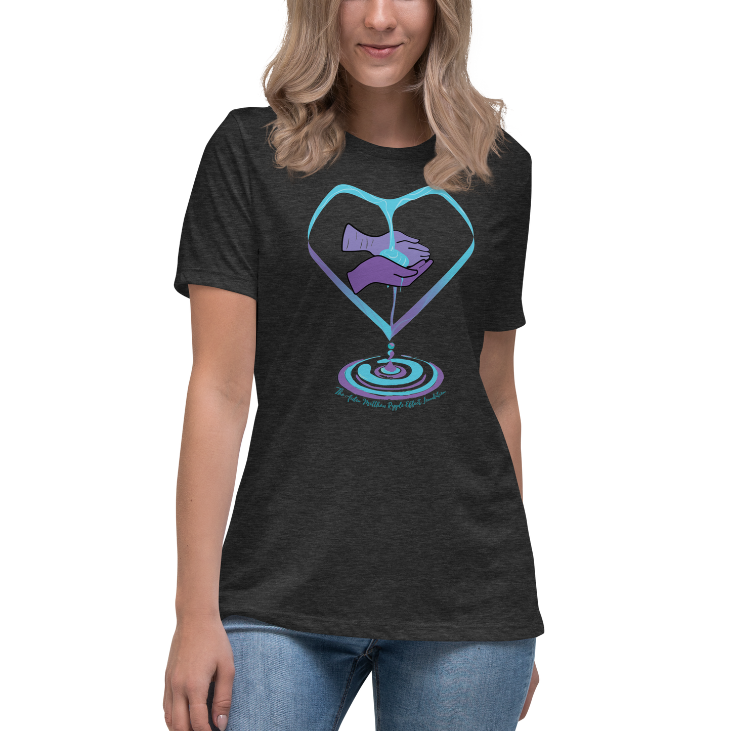 Women's Relaxed T-Shirt Hands & TAMREF Logo