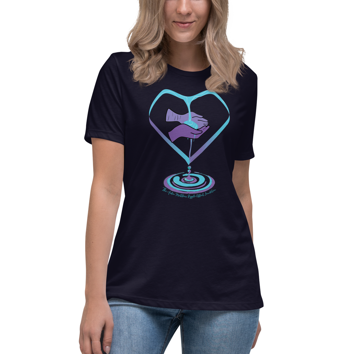 Women's Relaxed T-Shirt Hands & TAMREF Logo