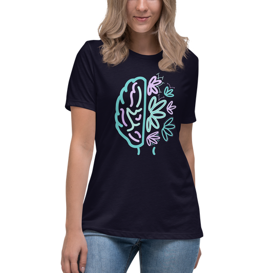 Women's Relaxed T-Shirt Brain Bloom